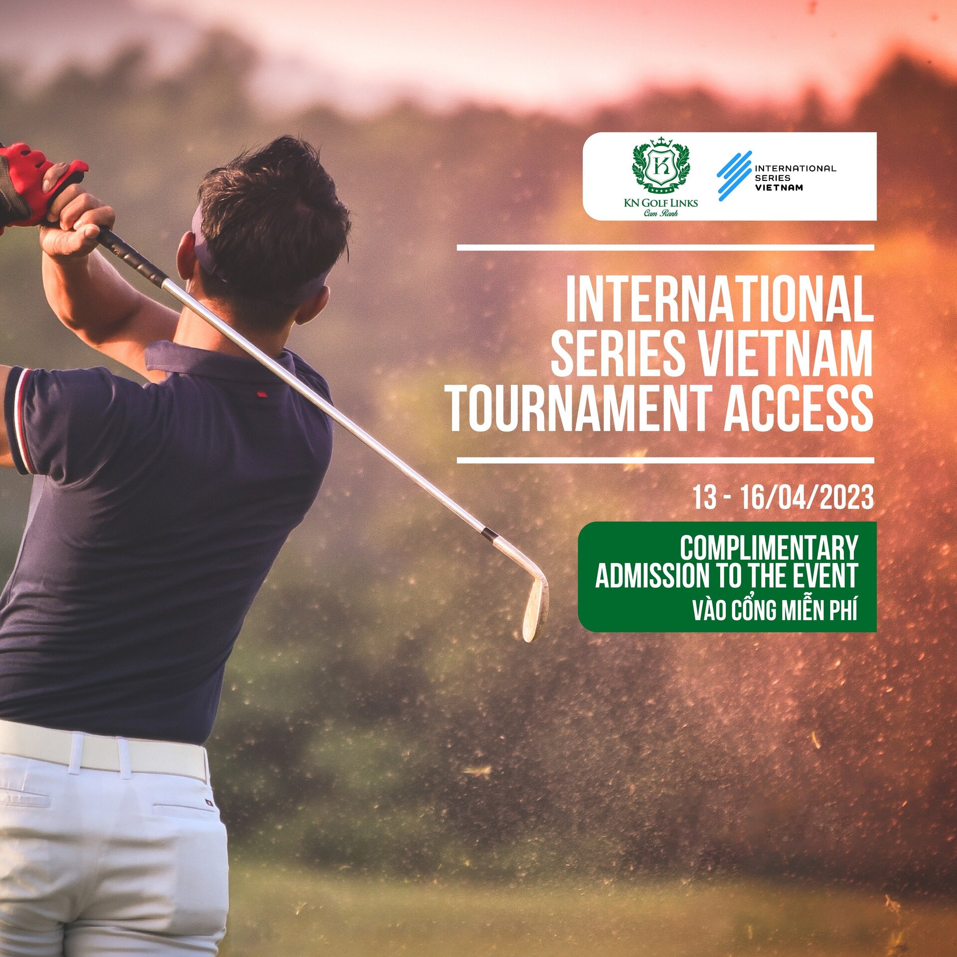 Register for free entry to The International Series Vietnam tournament.