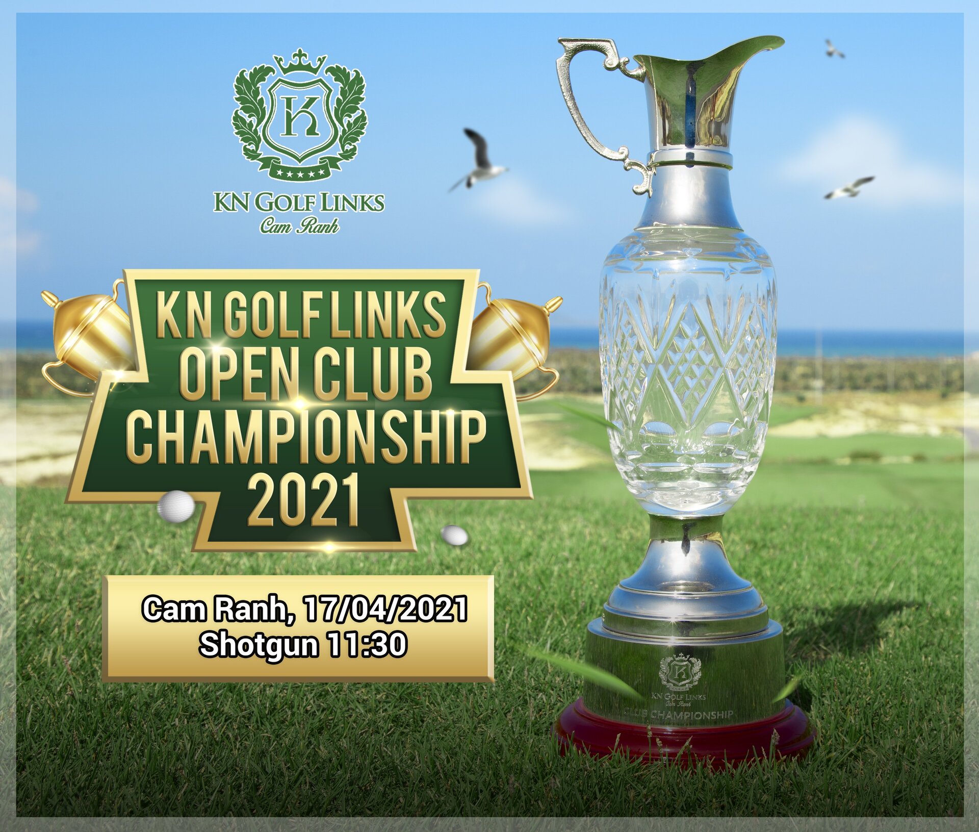Giải Vô địch Câu Lạc Bộ KN Golf Links Mở rộng 2021 sẽ chính thức diễn ra vào ngày 17/04/2021